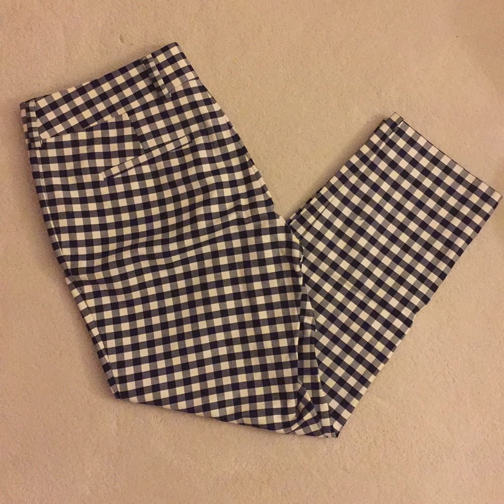 Ann Taylor Checkered Ankle Pants